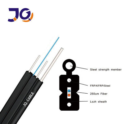 Cavo a caduta di fibra ottica FTTH interno esterno GJYXFCH GJXFH 1 2 4 Core LSZH