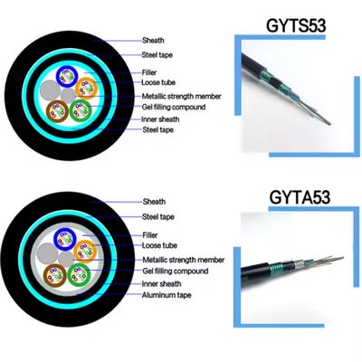 GYTS53 24 36 48 96 Cavo in fibra ottica blindato
