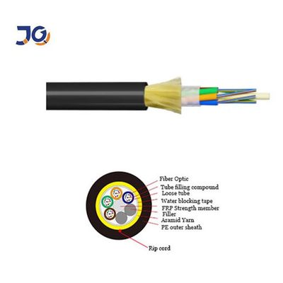 Cable a fibra ottica ad aria aperta ADSS 24 48 96 Core Span 100m