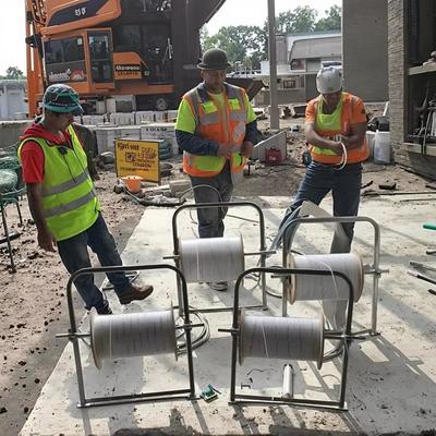 Strumento per la posa di cavi in fibra ottica pieghevole, cordone di giunzione, cavo a goccia, rack, per monitoraggio e costruzione