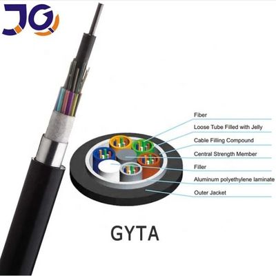 GYTA Cable in fibra ottica blindata 2-144 Core Stranded Loose Tube per antenna/canale