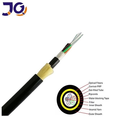Cavo in fibra ottica ADSS aereo per esterni, doppia guaina non metallica in HDPE, da 24 a 96 fibre, per reti di telecomunicazioni