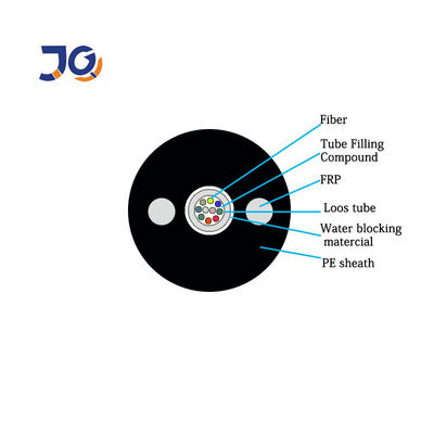 Un cavo a fibre ottiche corazzato dei 4 centri di Unitube G652D