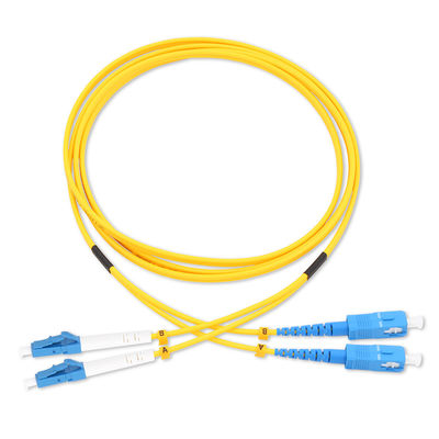 Cavo di toppa di fibra ottica di simplex 3.0mm di singolo modo di SC/UPC