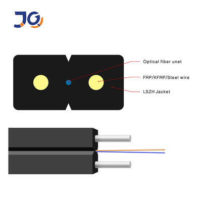Singolo cavo flessibile a fibra ottica del fico 8 FTTH di modo 2km