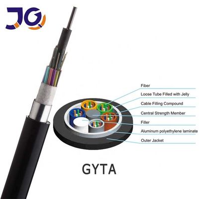 Cavo in fibra ottica monomodale GYTA per esterni a 12/24 fibre G652D per reti di comunicazione