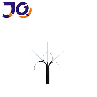 Cavo flessibile di G657A1 Ftth con la fibra autosufficiente 2 del filo di acciaio 1.0mm