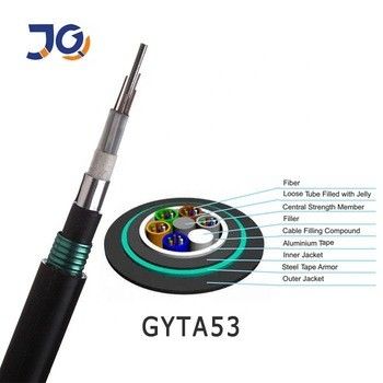 GYTA53 Cavo in fibra ottica 48 96 Core Aluminium Armored Direct Burial Duct