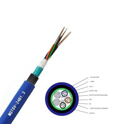 Multi cavo sciolto MGTSV-24B1.3 di Duct Fiber Optic del minatore della metropolitana