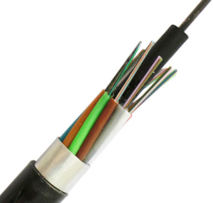 Un cavo a fibre ottiche all'aperto sotterraneo GYTA di 12 conduttori