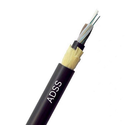 Portata aerea autosufficiente 100m del centro del centro 24 del cavo a fibre ottiche 12 di ADSS
