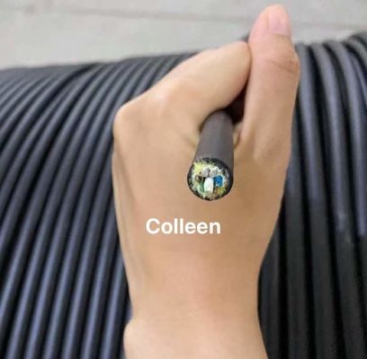 G655 spese generali aeree del cavo a fibre ottiche della portata ADSS di doppio strato 300m