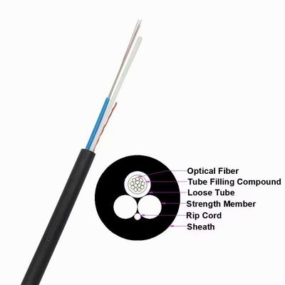 I due centri del cavo a fibre ottiche GYFFY 6 di singolo modo ASU di forza di FRP