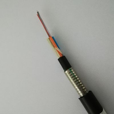 Cavo a fibre ottiche diretto corazzato di sepoltura dei centri GYTY53 della doppia guaina 48