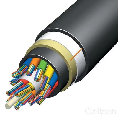 Singolo modo tutta la portata autosufficiente dielettrica 100m 24 cavi a fibre ottiche del centro ADSS