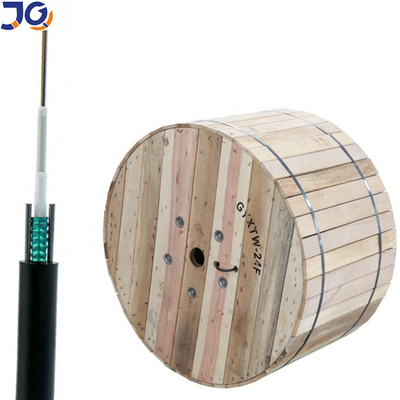 Cavo a fibre ottiche all'aperto del centro di GYXTW 12 con lo strato di didascalia dell'acqua