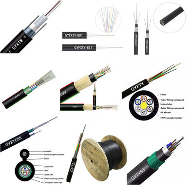 12 figura 8 acciaio sopraelevato della fibra dei centri GYTC8S di applicazione del cavo corazzato