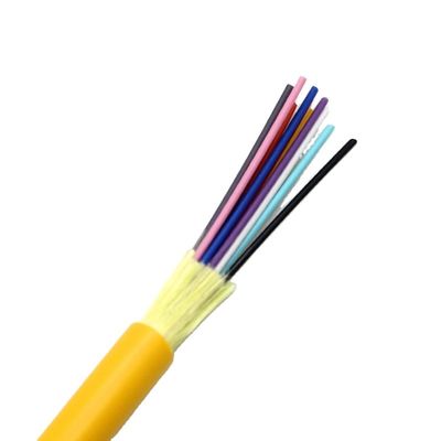 Cavo di distribuzione in fibra ottica per interni a modalità singola GJFJV a fibra multipla con buffer stretto
