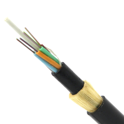 G652d cablano il rivestimento del doppio del cavo a fibre ottiche del centro di ADSS 72