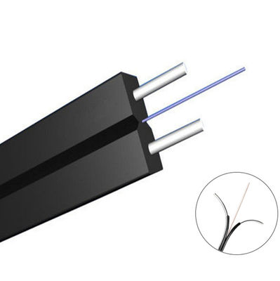 cavo flessibile autosufficiente di 1F FTTH Lszh con il messaggero del filo di acciaio