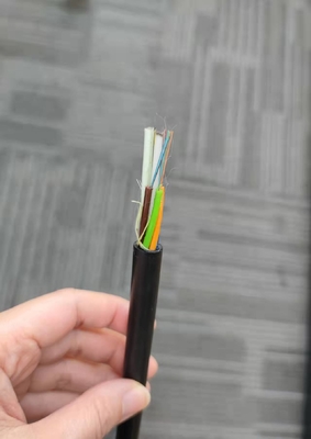 48 colore nero del cavo a fibre ottiche della condotta GYFTY di singolo modo del centro