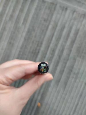 48 colore nero del cavo a fibre ottiche della condotta GYFTY di singolo modo del centro