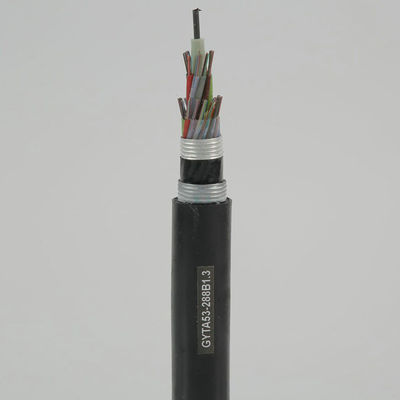 2- 288 Nucleo nastro di acciaio resistente all'umidità blindato GYTA53 Cavo in fibra ottica per sotterraneo