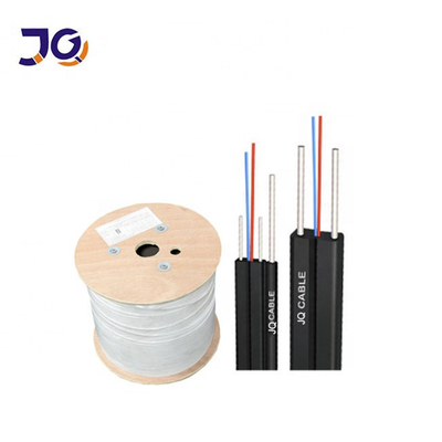 FRP G657 FTTH Fiber Optic Drop Cable 1 2 4 Core Outdoor/Indoor Fiber optic cable con filo messaggero in acciaio