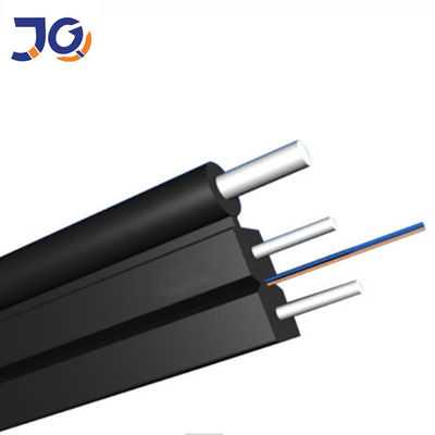 FRP G657 FTTH Fiber Optic Drop Cable 1 2 4 Core Outdoor/Indoor Fiber optic cable con filo messaggero in acciaio