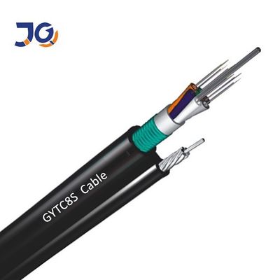 Cavo a fibre ottiche aereo autosufficiente all'aperto FTTH Gyxtc8s 4 del fico 8 il centro 6 8 12