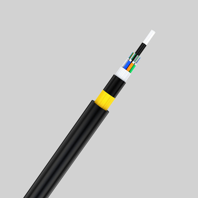 Il cavo a fibre ottiche aereo ADSS 24 di FRP svuota il dielettrico del filato di G652D Aramid autosufficiente