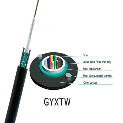 1310nm cavo a fibre ottiche all'aperto 4 i 6 8 12 centri GYXTW