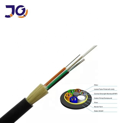 Cavo ottico sopraelevato 24 di Monomodo ADSS Fibra 48 96 Hilos